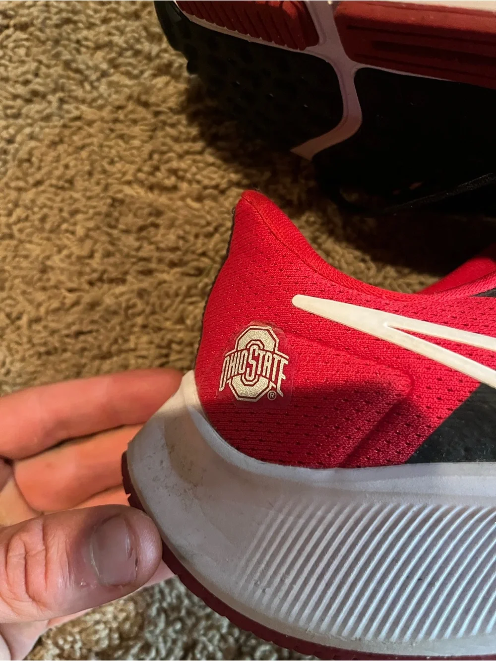 Nike Air Zoom Pegasus 38 Ohio State Buckeyes Men’s Size 11.5